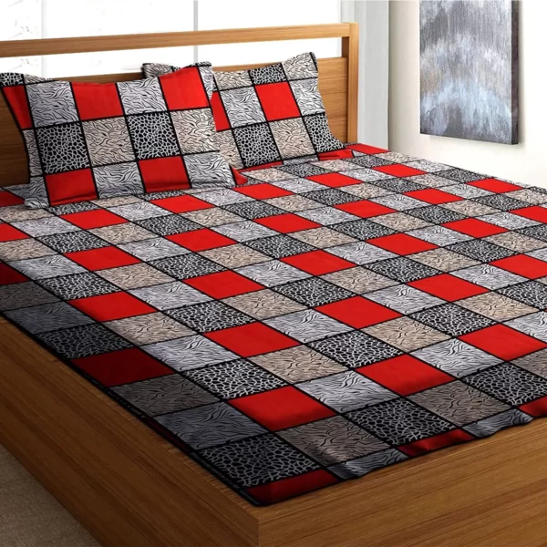Luxurivo Home 120-TC Bedsheet (Red)